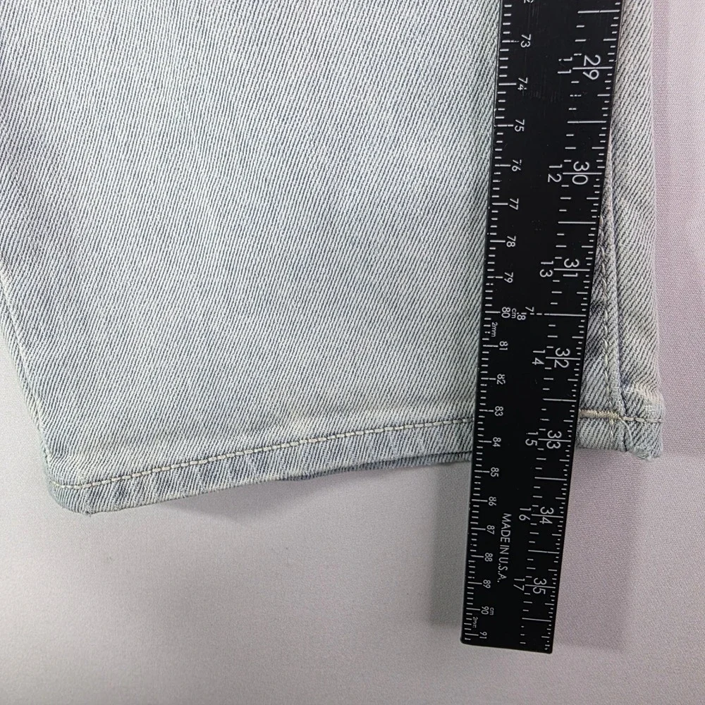True Religion Ricky Relaxed Straight Light Wash Denim Jeans Mens 31x33